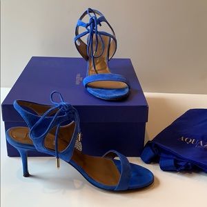 Authentic blue Aquazzura sandals